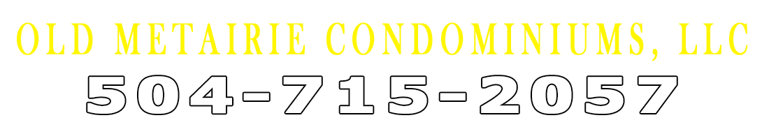 Condos For Sale In Metairie, LA | Old Metairie Condominiums, LLC Logo